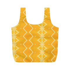 Pattern Yellow Full Print Recycle Bag (m)