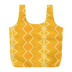 Pattern Yellow Full Print Recycle Bag (l)