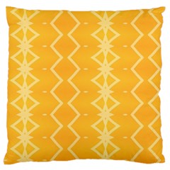 Pattern Yellow Large Flano Cushion Case (one Side)