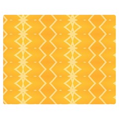 Pattern Yellow Double Sided Flano Blanket (medium) 