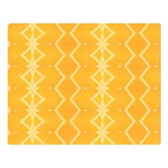 Pattern Yellow Double Sided Flano Blanket (large) 