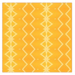 Pattern Yellow Large Satin Scarf (square)