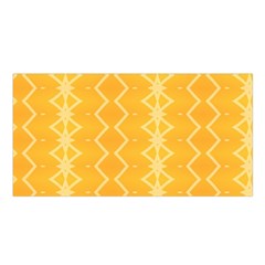 Pattern Yellow Satin Shawl