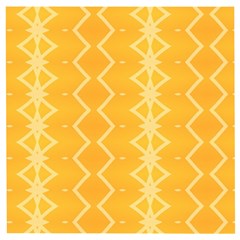 Pattern Yellow Wooden Puzzle Square