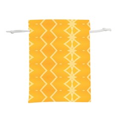 Pattern Yellow Lightweight Drawstring Pouch (s)