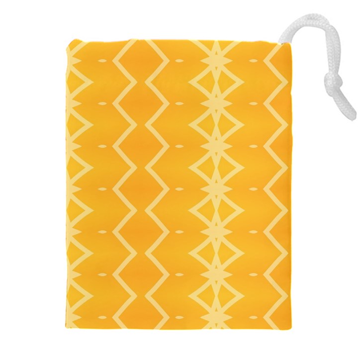 Pattern Yellow Drawstring Pouch (4XL)