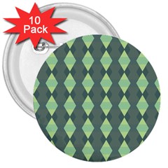 Texture Grey 3  Buttons (10 Pack)  by HermanTelo