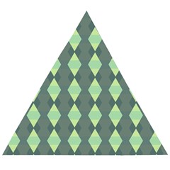 Texture Grey Wooden Puzzle Triangle