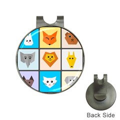 Animals Cute Flat Cute Animals Hat Clips With Golf Markers