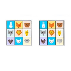 Animals Cute Flat Cute Animals Cufflinks (square)