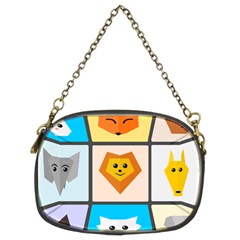 Animals Cute Flat Cute Animals Chain Purse (two Sides) by HermanTelo