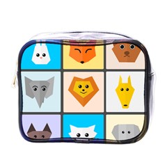 Animals Cute Flat Cute Animals Mini Toiletries Bag (one Side)