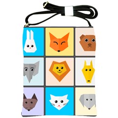 Animals Cute Flat Cute Animals Shoulder Sling Bag