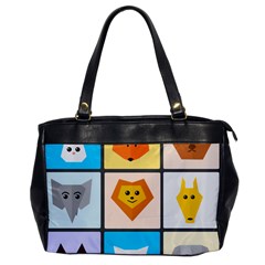 Animals Cute Flat Cute Animals Oversize Office Handbag