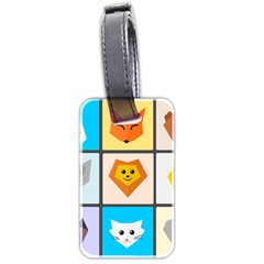 Animals Cute Flat Cute Animals Luggage Tag (two Sides)