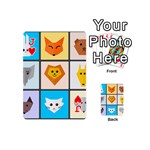 Animals Cute Flat Cute Animals Playing Cards 54 Designs (Mini) Front - HeartJ