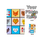 Animals Cute Flat Cute Animals Playing Cards 54 Designs (Mini) Front - Diamond4