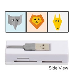 Animals Cute Flat Cute Animals Memory Card Reader (stick) by HermanTelo