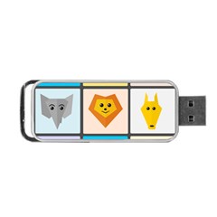 Animals Cute Flat Cute Animals Portable Usb Flash (one Side)