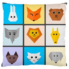 Animals Cute Flat Cute Animals Standard Flano Cushion Case (one Side)