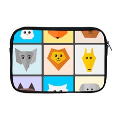 Animals Cute Flat Cute Animals Apple Macbook Pro 17  Zipper Case