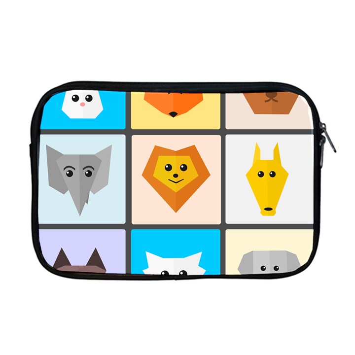 Animals Cute Flat Cute Animals Apple MacBook Pro 17  Zipper Case