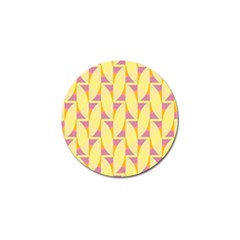 Yellow Pink Golf Ball Marker