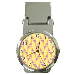 Yellow Pink Money Clip Watches