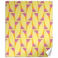 Yellow Pink Canvas 8  X 10  by HermanTelo