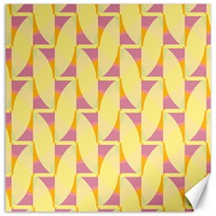 Yellow Pink Canvas 12  X 12 