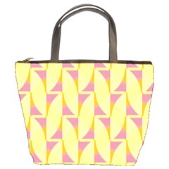 Yellow Pink Bucket Bag