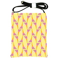 Yellow Pink Shoulder Sling Bag