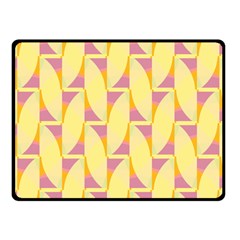 Yellow Pink Double Sided Fleece Blanket (small) 