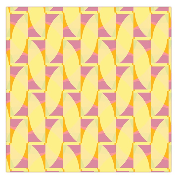 Yellow Pink Large Satin Scarf (Square)