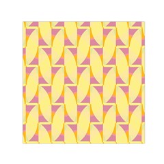 Yellow Pink Small Satin Scarf (square)