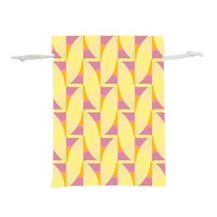 Yellow Pink Lightweight Drawstring Pouch (l)