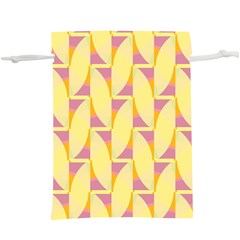 Yellow Pink  Lightweight Drawstring Pouch (xl)