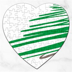 Christmas Tree Pine Holidays Jigsaw Puzzle (heart) by HermanTelo