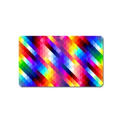 Abstract Blue Background Colorful Pattern Magnet (name Card)