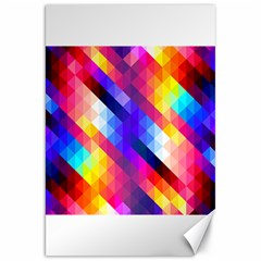 Abstract Blue Background Colorful Pattern Canvas 20  X 30 