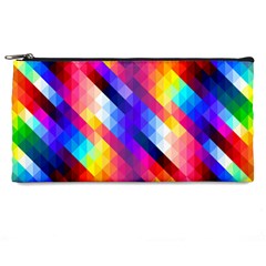 Abstract Blue Background Colorful Pattern Pencil Cases