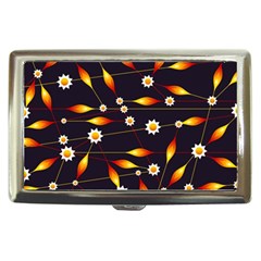 Flower Buds Floral Background Cigarette Money Case