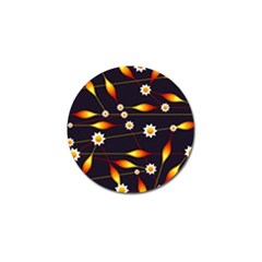 Flower Buds Floral Background Golf Ball Marker (10 Pack)