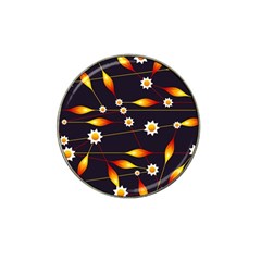 Flower Buds Floral Background Hat Clip Ball Marker