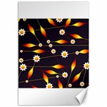 Flower Buds Floral Background Canvas 12  x 18  11.88 x17.36  Canvas - 1