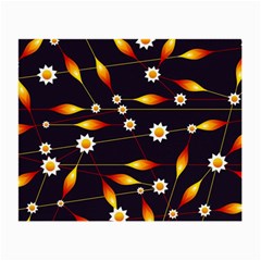 Flower Buds Floral Background Small Glasses Cloth (2 Sides)