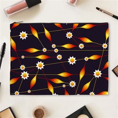 Flower Buds Floral Background Cosmetic Bag (xl)