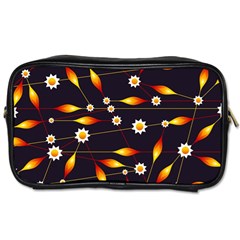 Flower Buds Floral Background Toiletries Bag (one Side) by HermanTelo