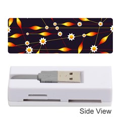 Flower Buds Floral Background Memory Card Reader (stick)