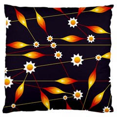 Flower Buds Floral Background Large Cushion Case (one Side)